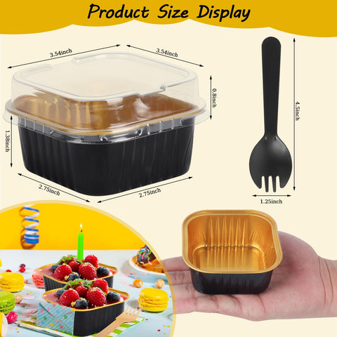 CXIIPOL 60 spoons included with mini pans for quick serving.
