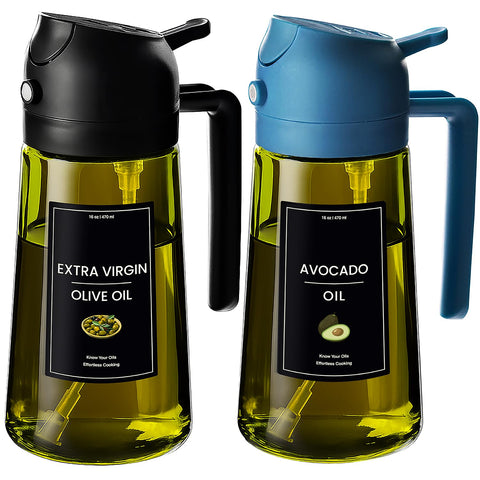 CXINYI olive oil dispenser with mist and pour modes for versatile cooking