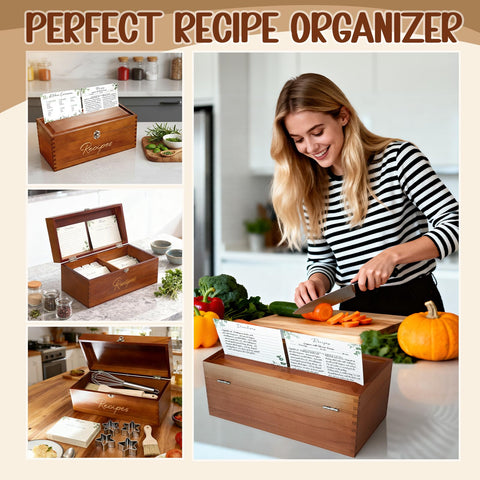 CYAOOI box size supports large handwritten recipes and tools.