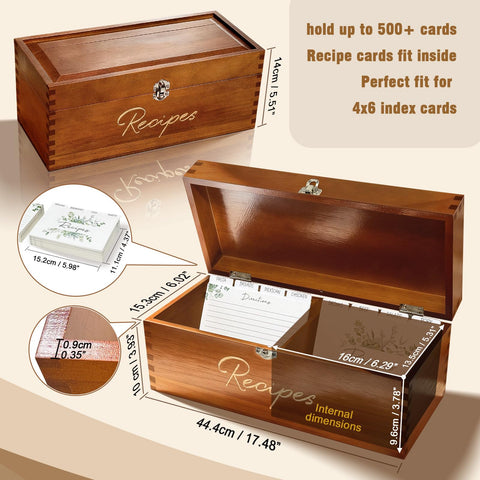 CYAOOI includes 100 blank 4x6 recipe cards for notes.