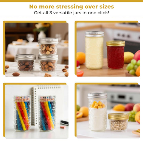 CycleMore jars shown in dishwasher-safe setup for easy cleaning.