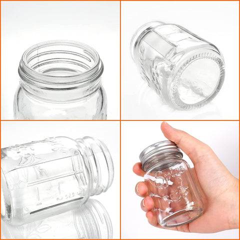 CycleMore clear glass jars enable quick spice identification at a glance.