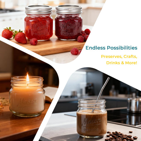 CycleMore 8 oz jar suitable for honey or jam storage and gifting