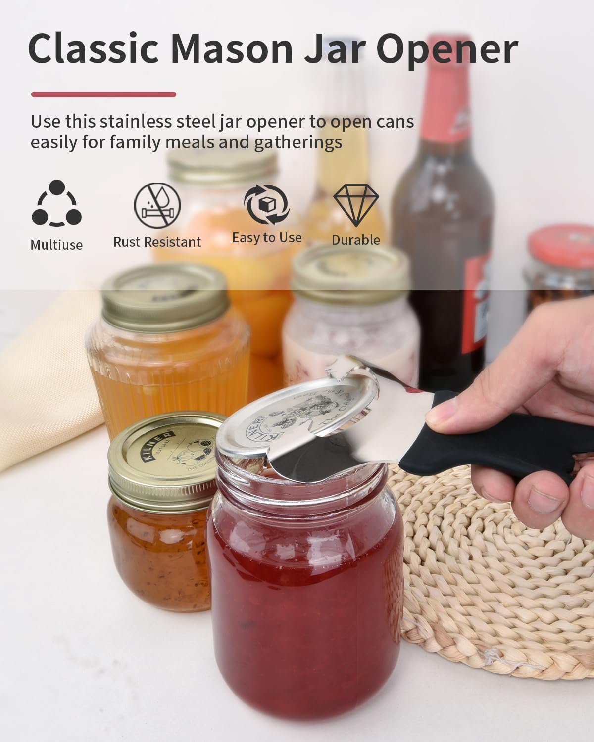 CYDW easy-grip design assists seniors with arthritis for stubborn lids.