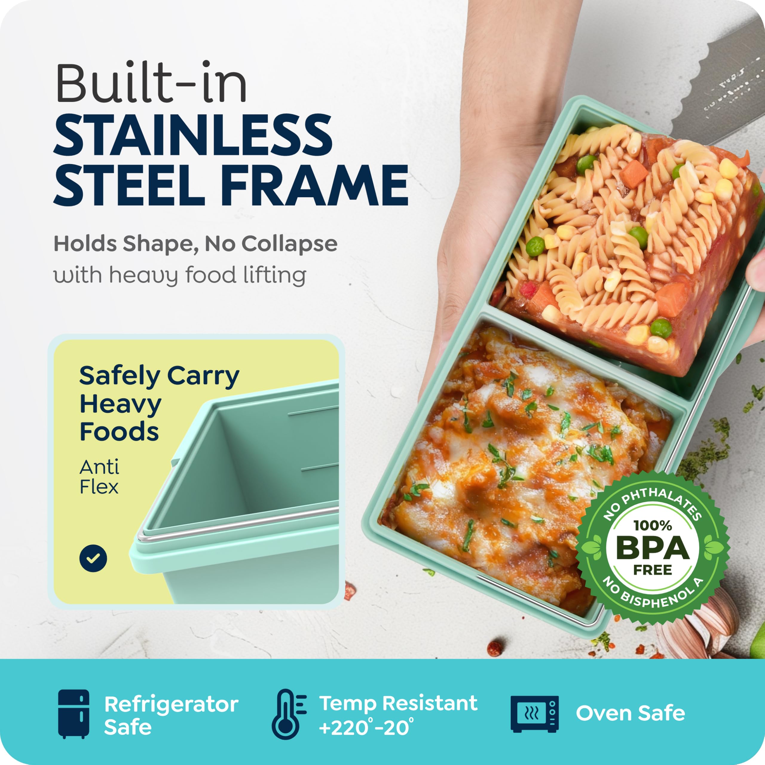CyhHave non-stick silicone surface for easy demolding and cleaning.