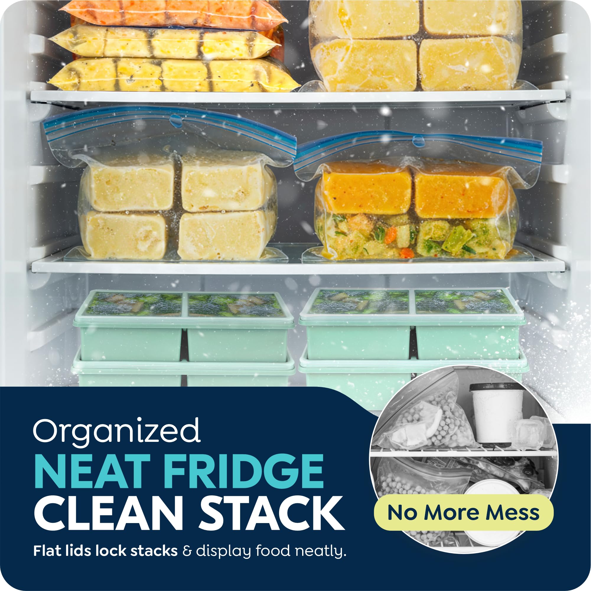 CyhHave versatile freezing molds for soups, stews, and desserts.