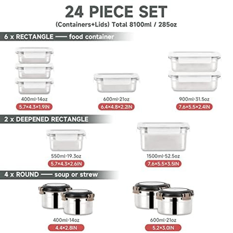 Cykorxicc containers are dishwasher and freezer safe for easy cleanup and storage.