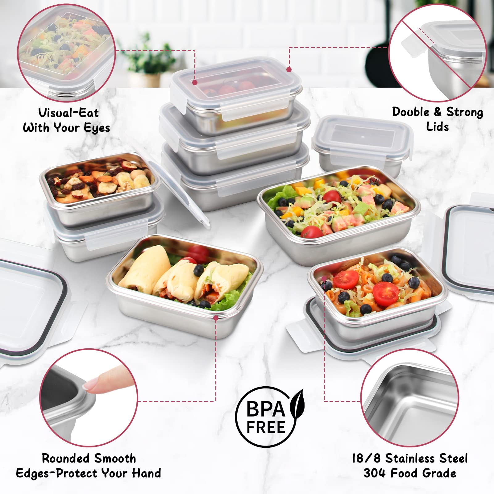 Cykorxicc leakproof lid with silicone ring prevents spills.