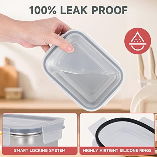 Cykorxicc leakproof lids seal with silicone ring to prevent leaks during transport.