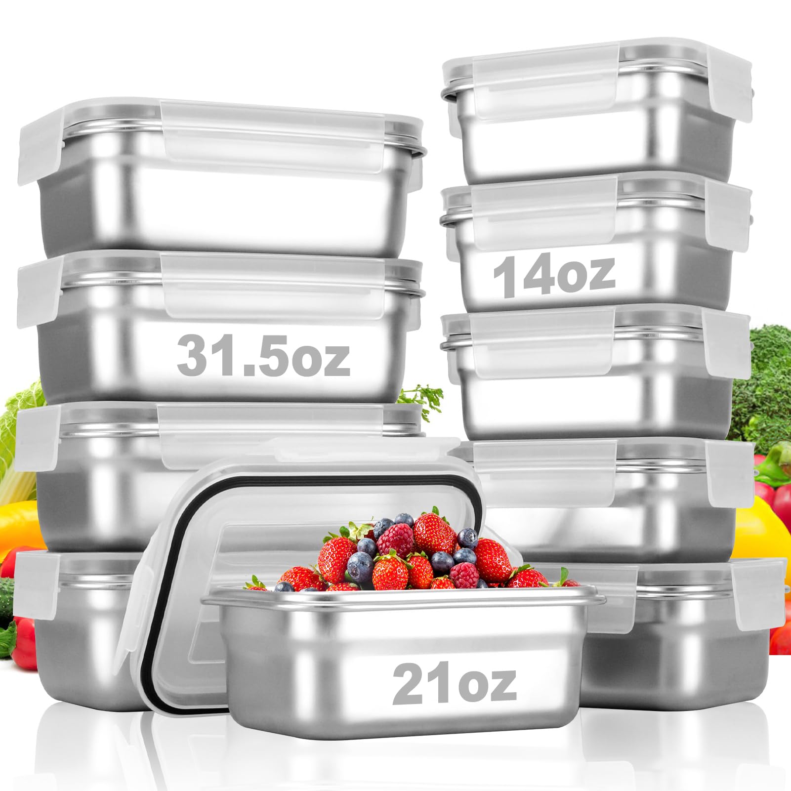 Cykorxicc 400ml square container with lid for easy meal prep.