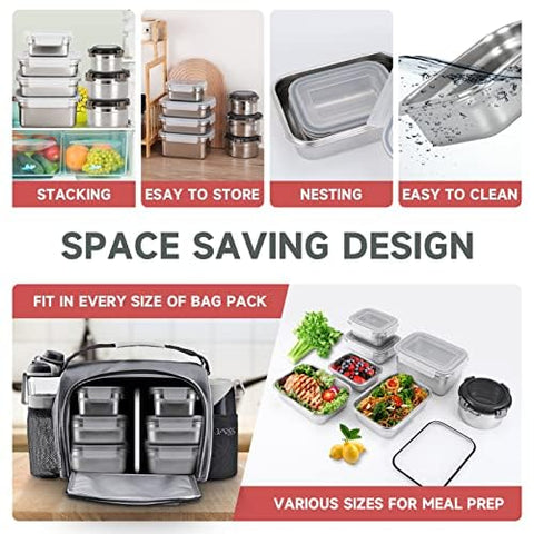 Cykorxicc set includes seven sizes to fit different foods and portions.