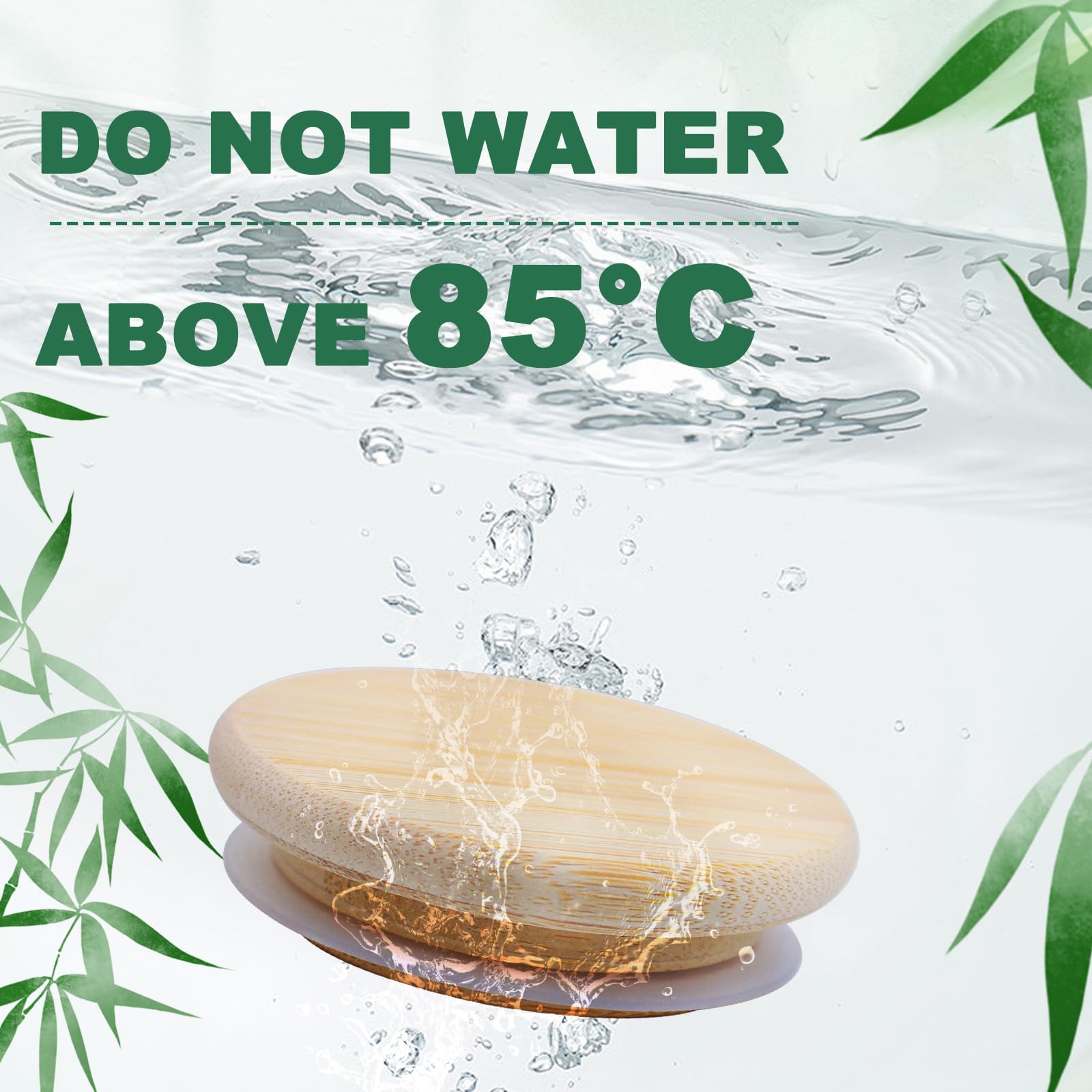 Cymuber natural bamboo texture brings warm, eco-friendly charm to jars.