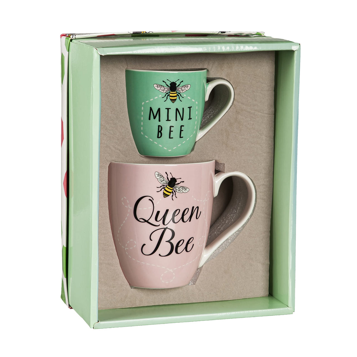 Cypress Home Queen Bee mug with bold lettering and durable ceramic.