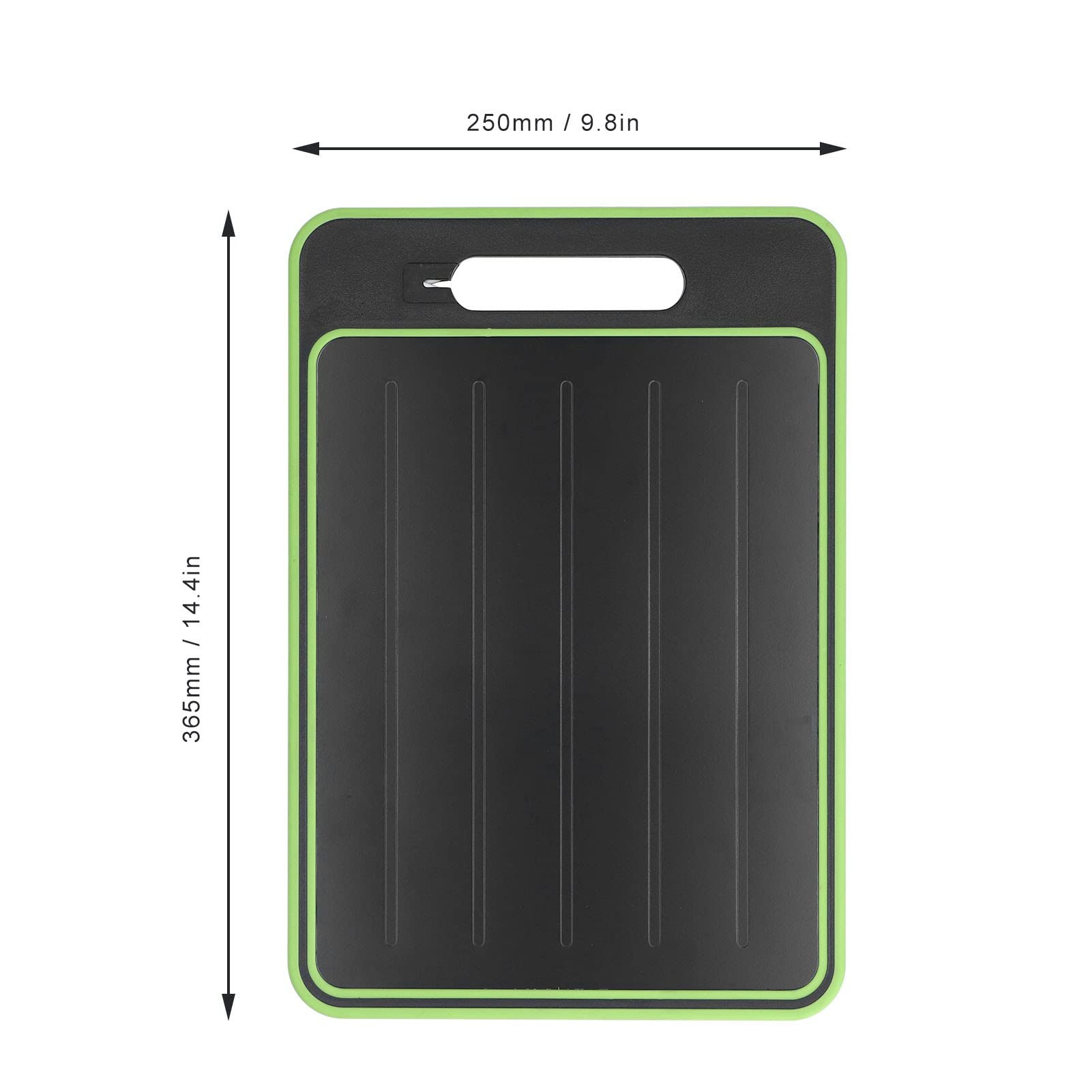 Cyrank double-sided cutting board with defrost tray offers versatile chopping and thawing.