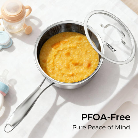 Cyrder induction-compatible cookware for all stove types