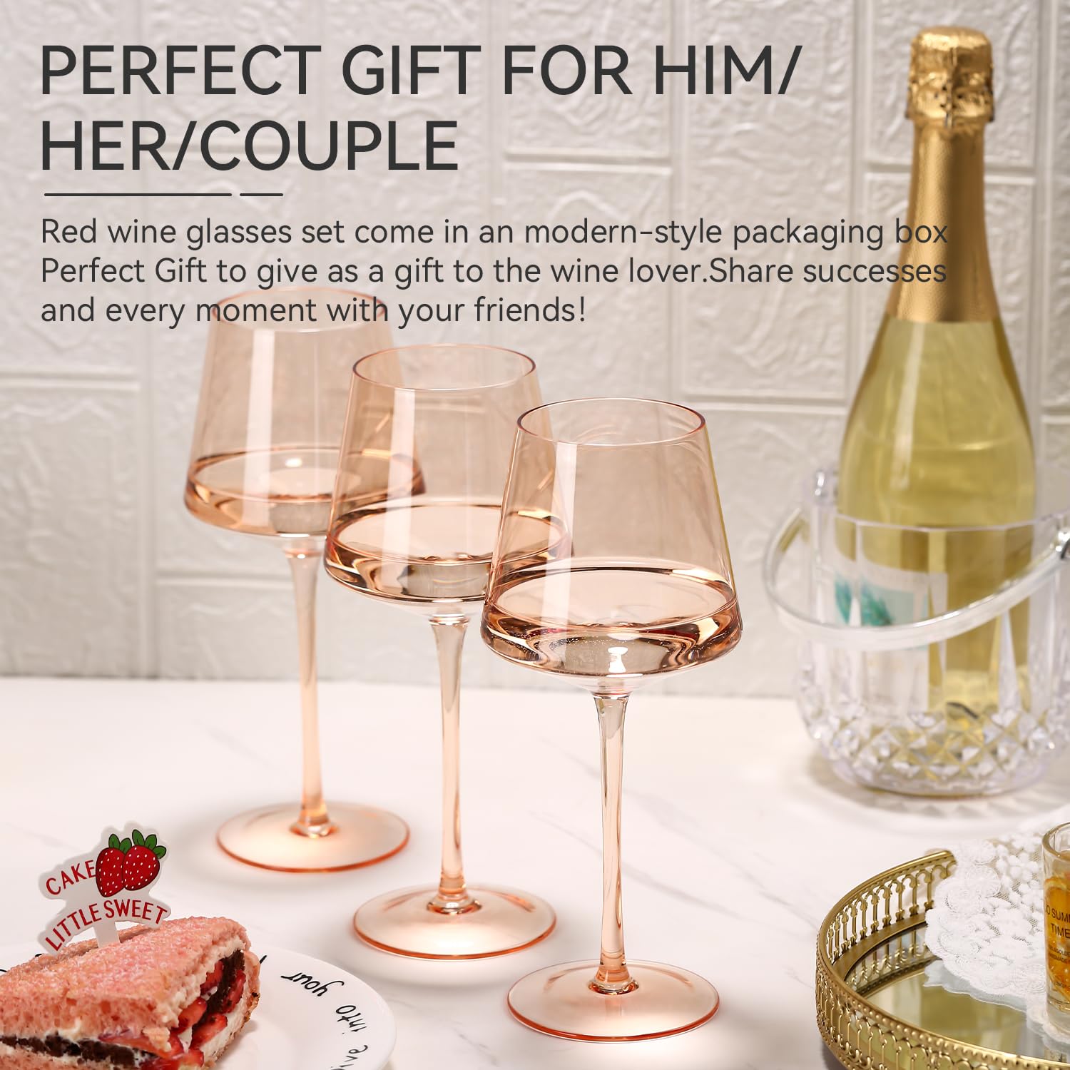 Cyrelwing colorful wine glasses ideal for gifting and celebrations