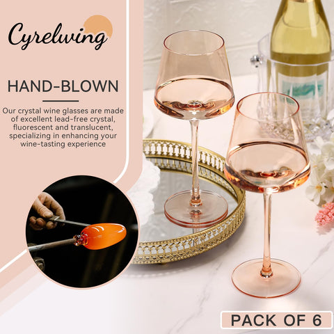 Cyrelwing ergonomic bowl promotes aeration and swirling for wine