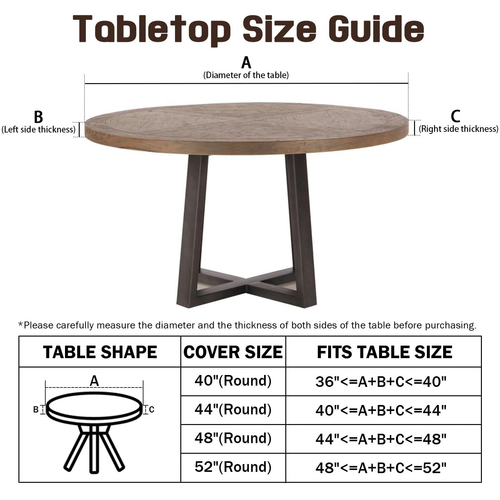 Czeservior elastic-edge design provides a secure fit on round tables for mess-free dining