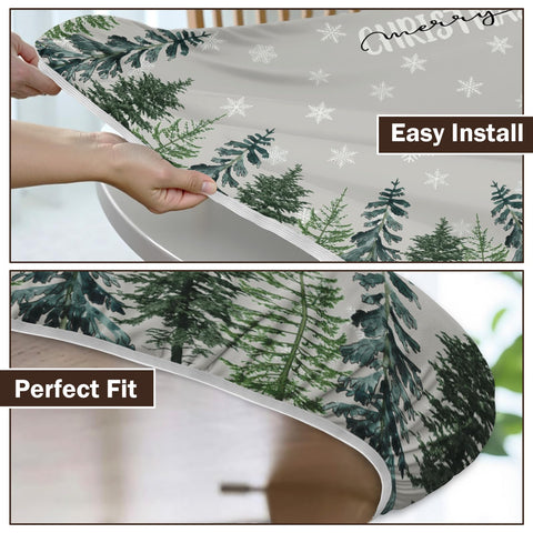 Czeservior indoor-outdoor tablecover protects surfaces during dining and events