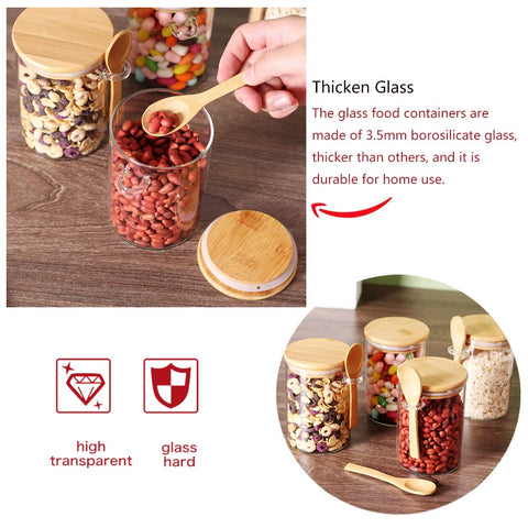 CZFWin chia pudding jar with spoon for easy serving