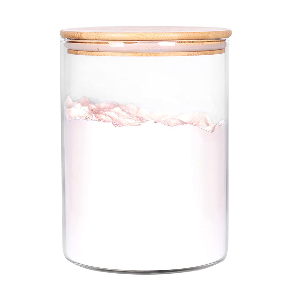 CZFWin glass flour container with airtight lid keeps flour fresh and clump-free.