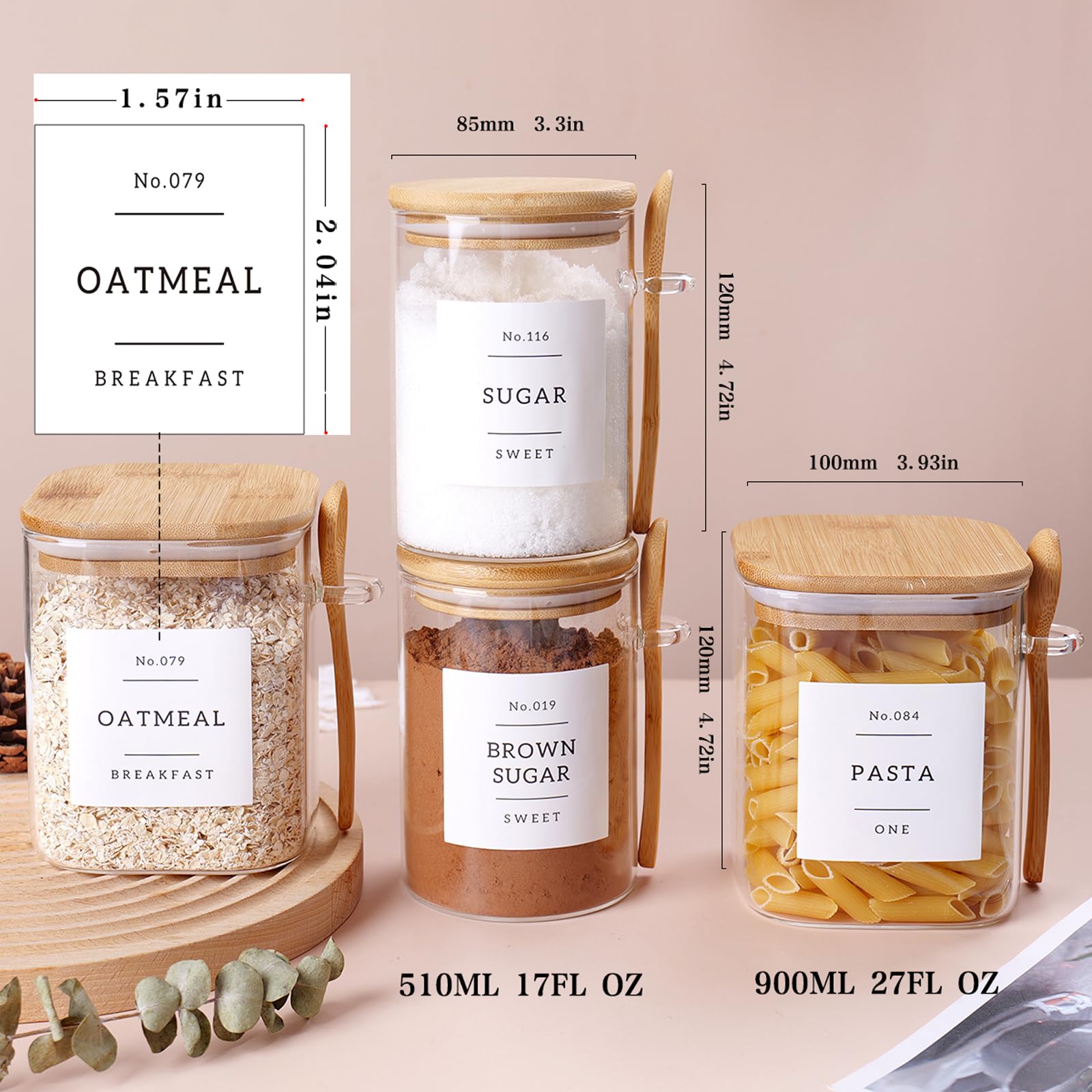 CZSZYGHBAO borosilicate glass resists cracking for long-lasting kitchen jars.