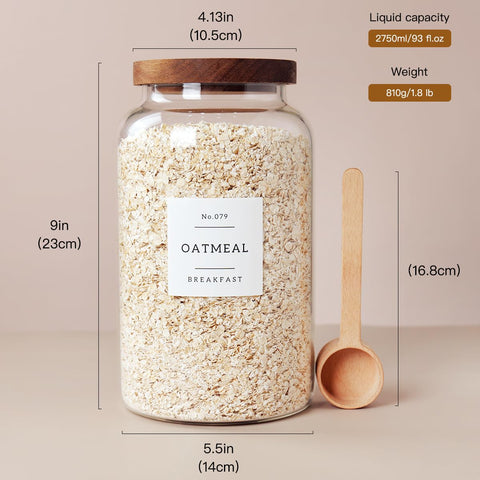 CZSZYGHBAO glass jar for spices with airtight lid preserves aroma.