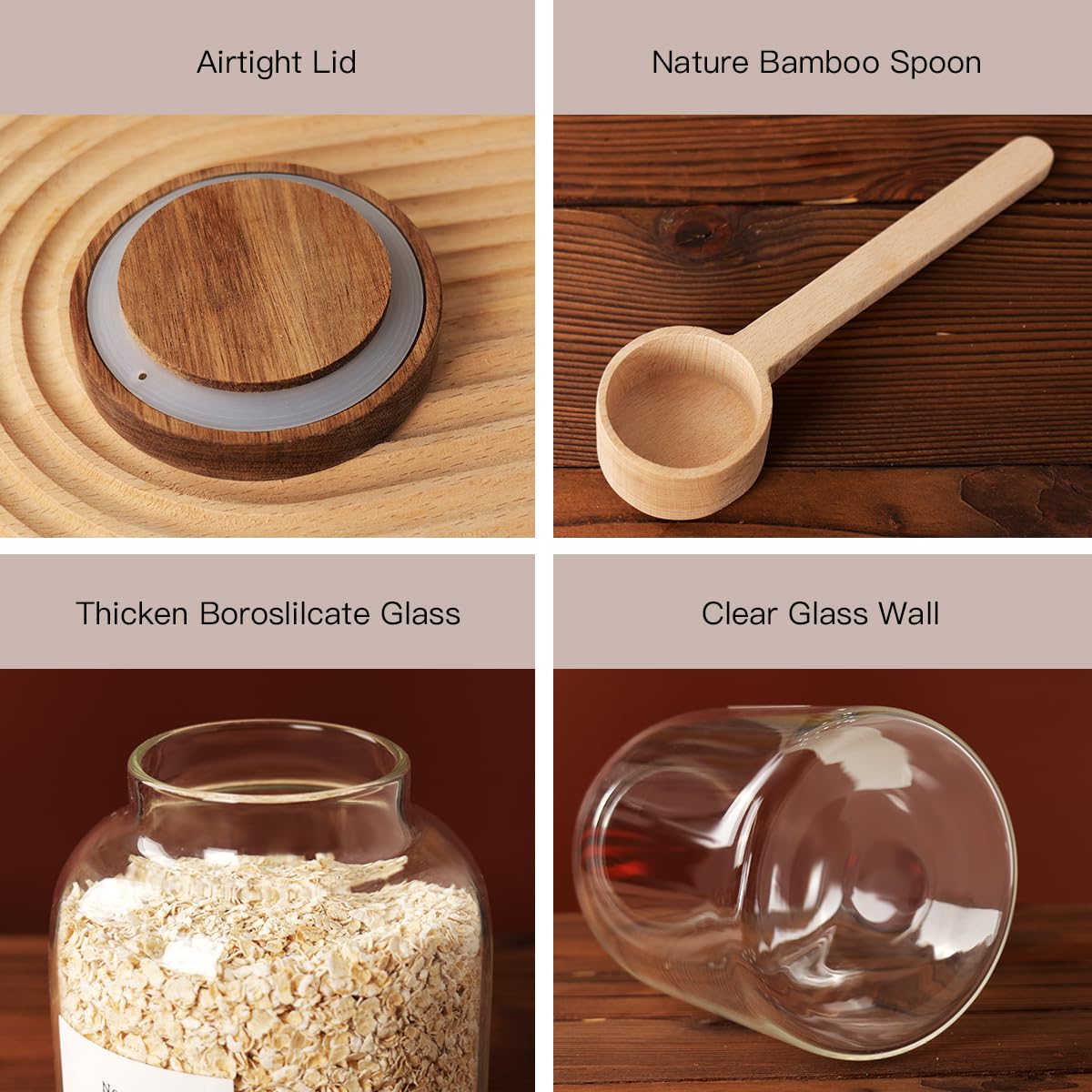 CZSZYGHBAO coffee bean jar keeps beans organized and protected