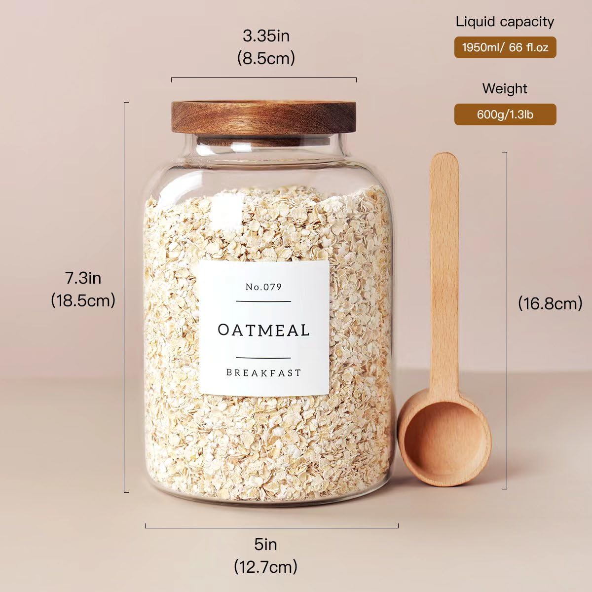 CZSZYGHBAO spice jar with acacia lid preserves flavor