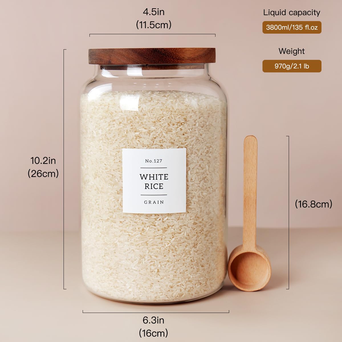 CZSZYGHBAO spice storage jar seals aroma and prevents clumping