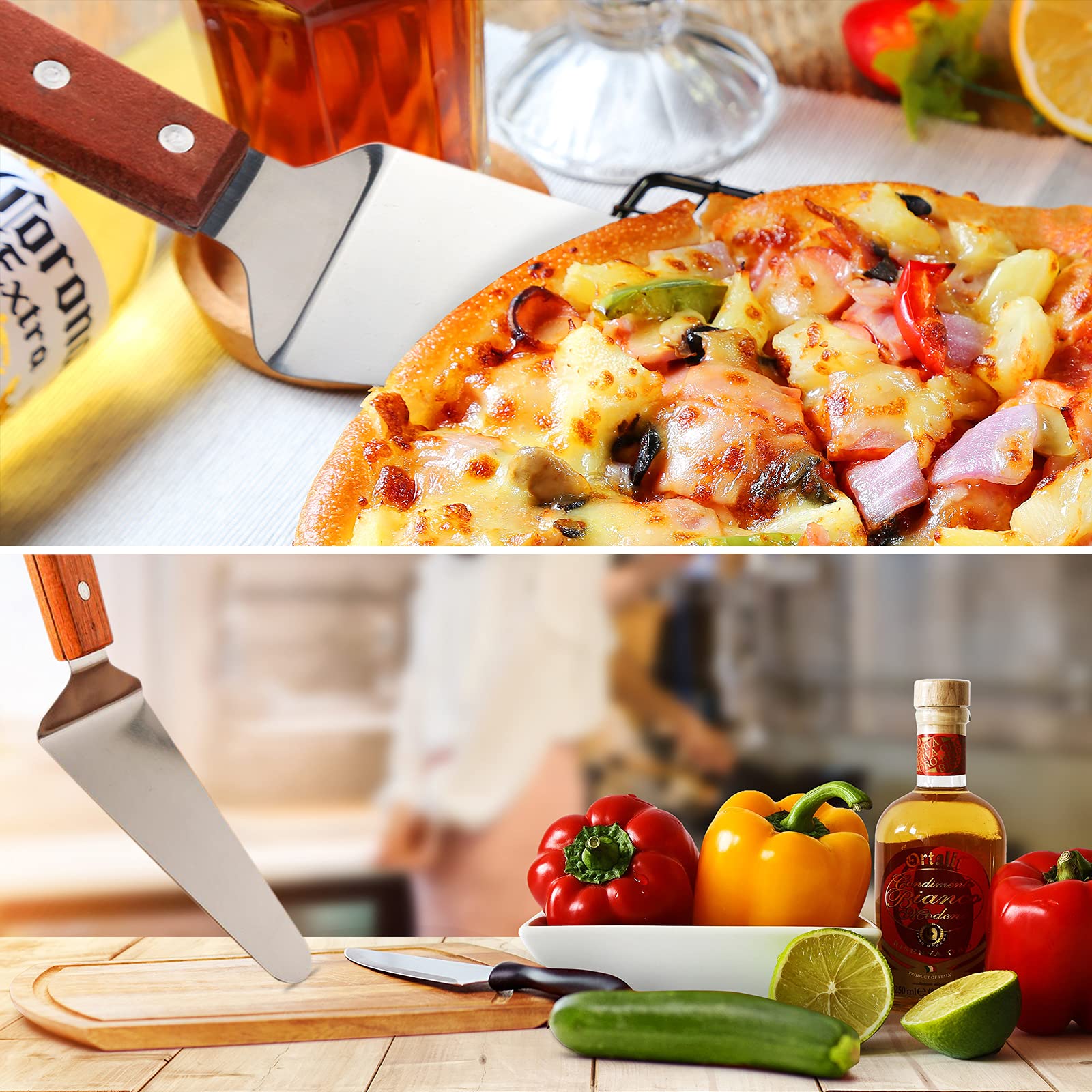 CZWESTC stainless steel and wood serving tools built for daily use