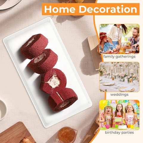 CZWESTC dishwasher-safe melamine tray, convenient cleanup after entertaining