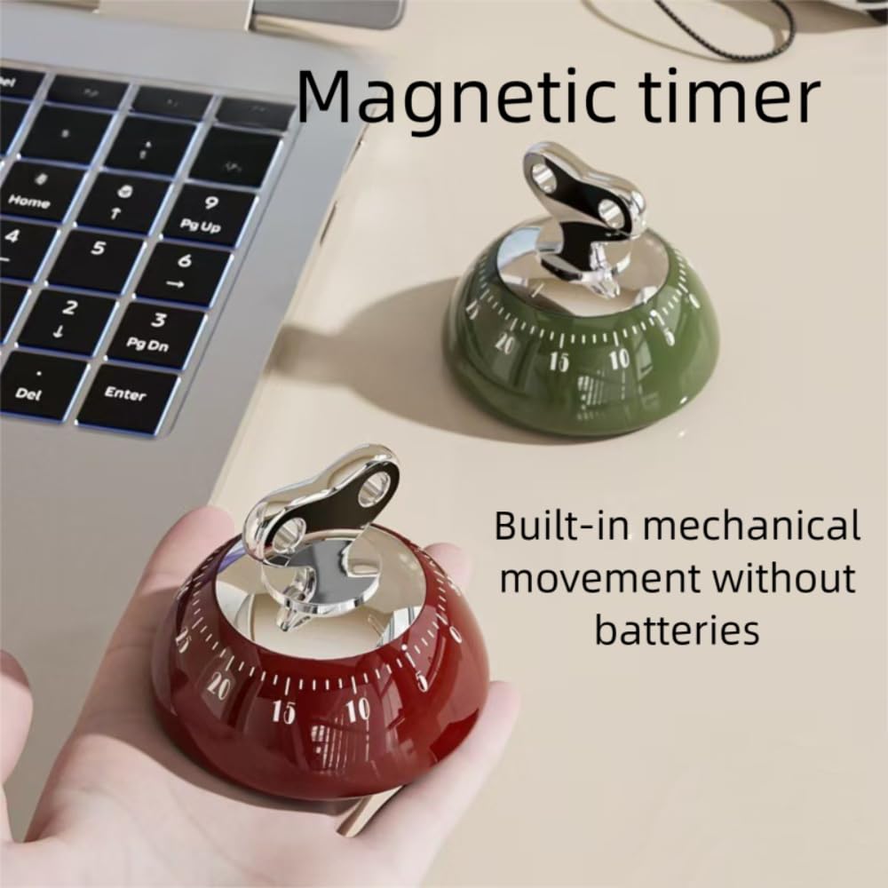 CZXLXBHY no-batteries timer keeps watch on kitchen tasks with mechanical reliability.