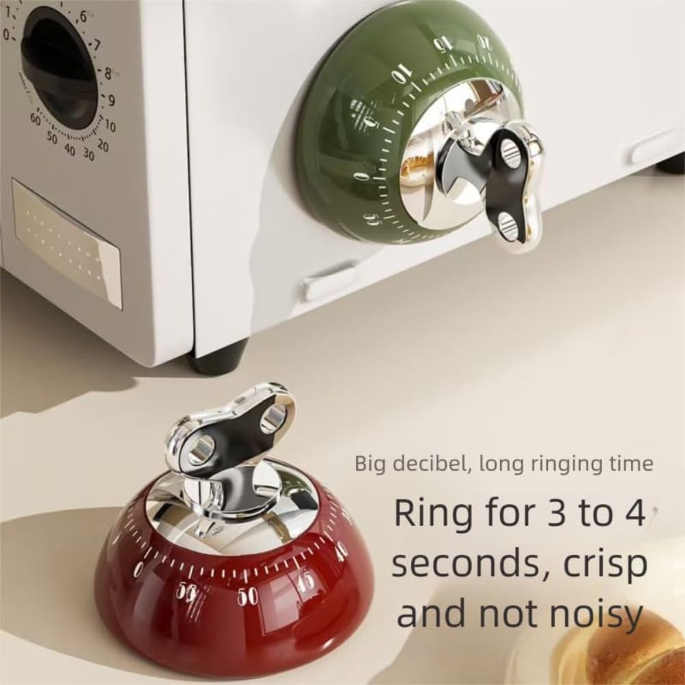 CZXLXBHY wind-up mechanical timer offering precise, battery-free reminders for cooking.