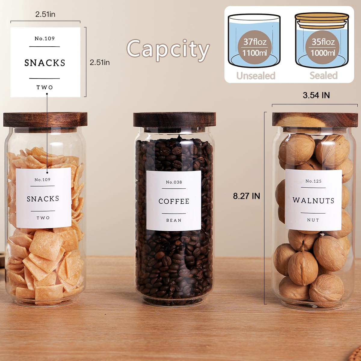 CZZGSM 132 pantry labels for easy labeling and organization.