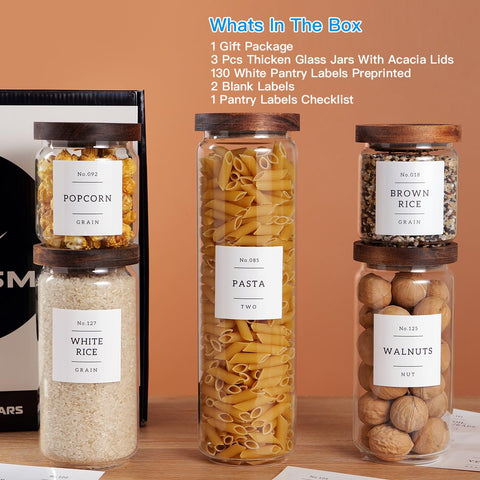 CZZGSM acacia lid with silicone seal on jars for airtight freshness