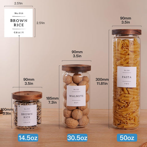 CZZGSM borosilicate glass pantry storage containers offer clear visibility and durability