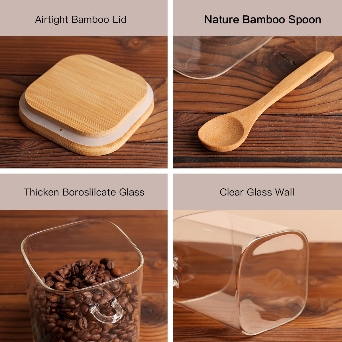 CZZGSM sugar storage jar offers wide mouth for easy scooping.