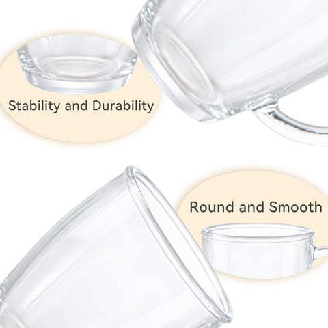 D.M DESIGN MASTER lead-free dishwasher-safe mug suited for espresso, latte, or tea.