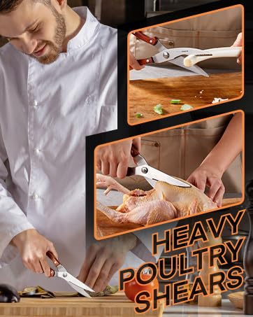 D.Perlla 8-inch slicing knife performing clean cuts on ingredients.