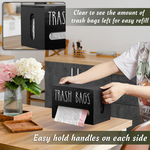 DRASTAR slotted panel shows when to refill the bag roll for continuous supply.