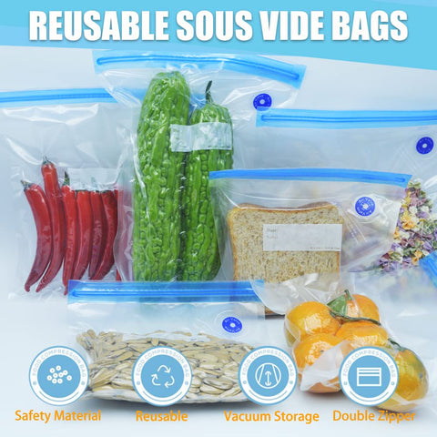 Daarcin freezer-safe bags protect food quality during extended storage.