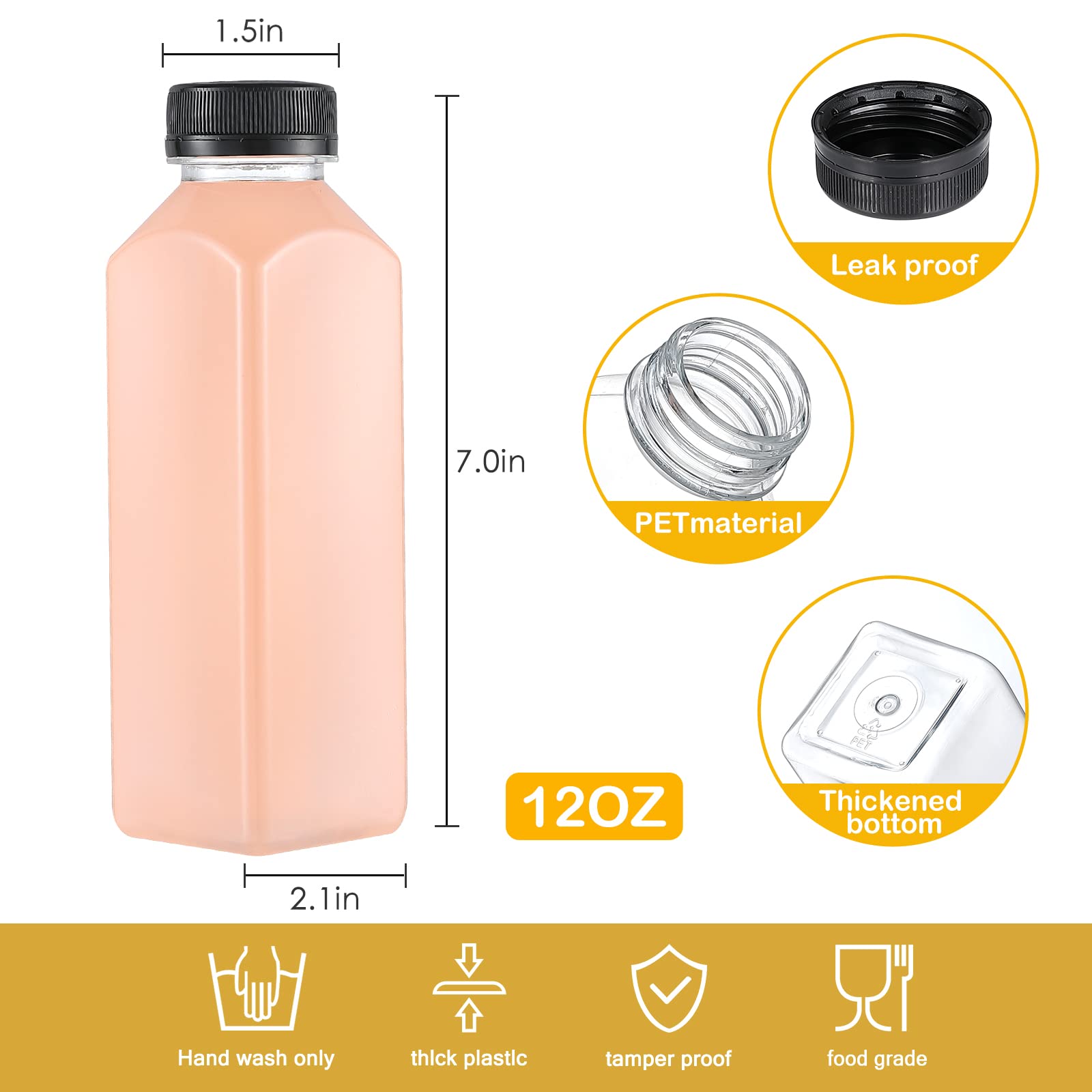 Dabacc 45-pack bottles, great for batch juice prep.