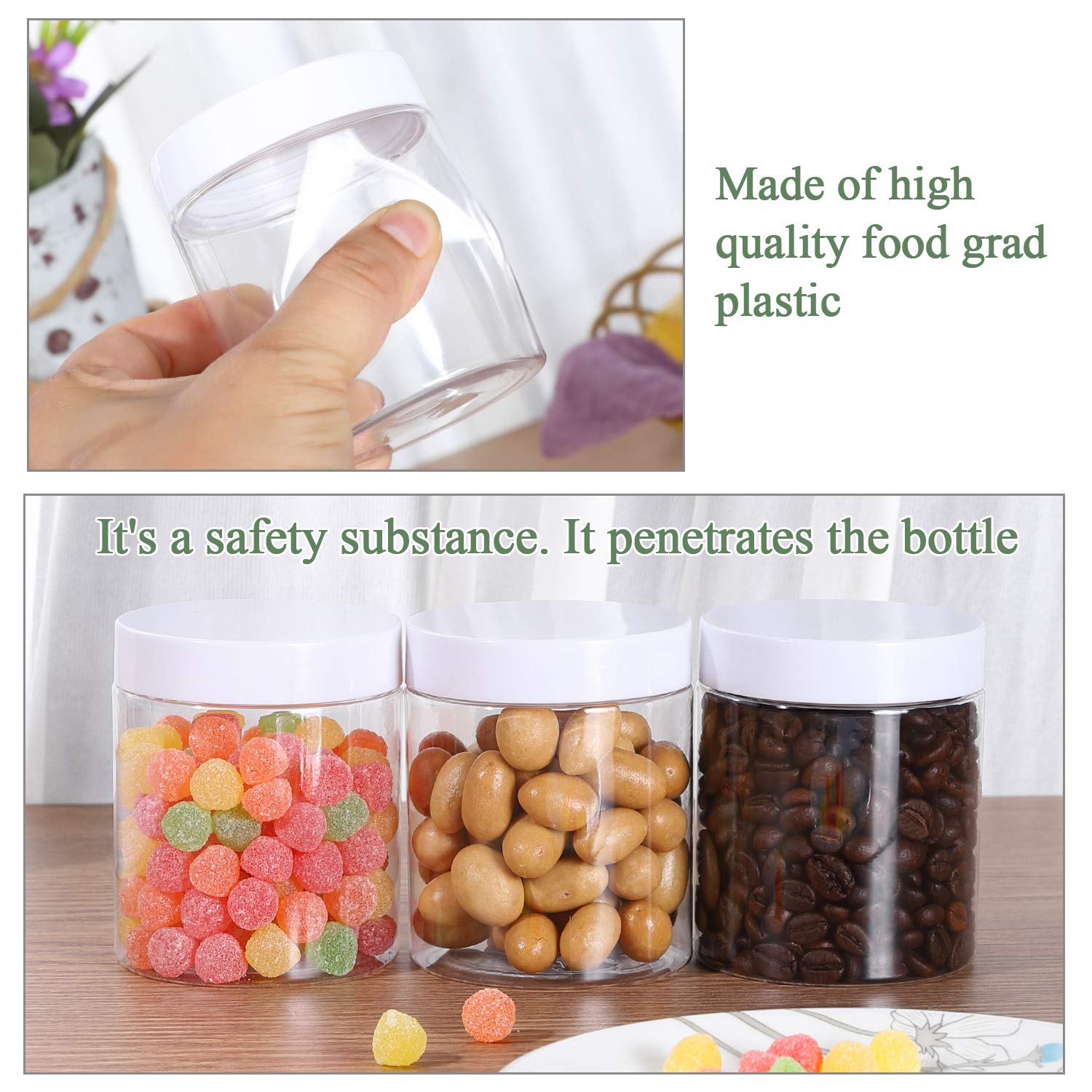 Dabacc dishwasher-safe storage jars for simple cleaning and reuse.