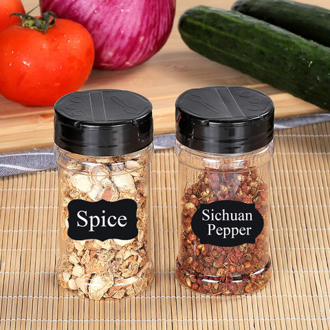 Dabacc multi-use jars for salt, pepper, honey, or candy