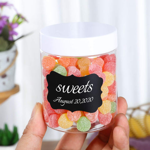 Dabacc wide-mouth clear slime jar ready for easy filling.