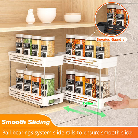 DABIGE guardrails prevent spills while pulling out spices