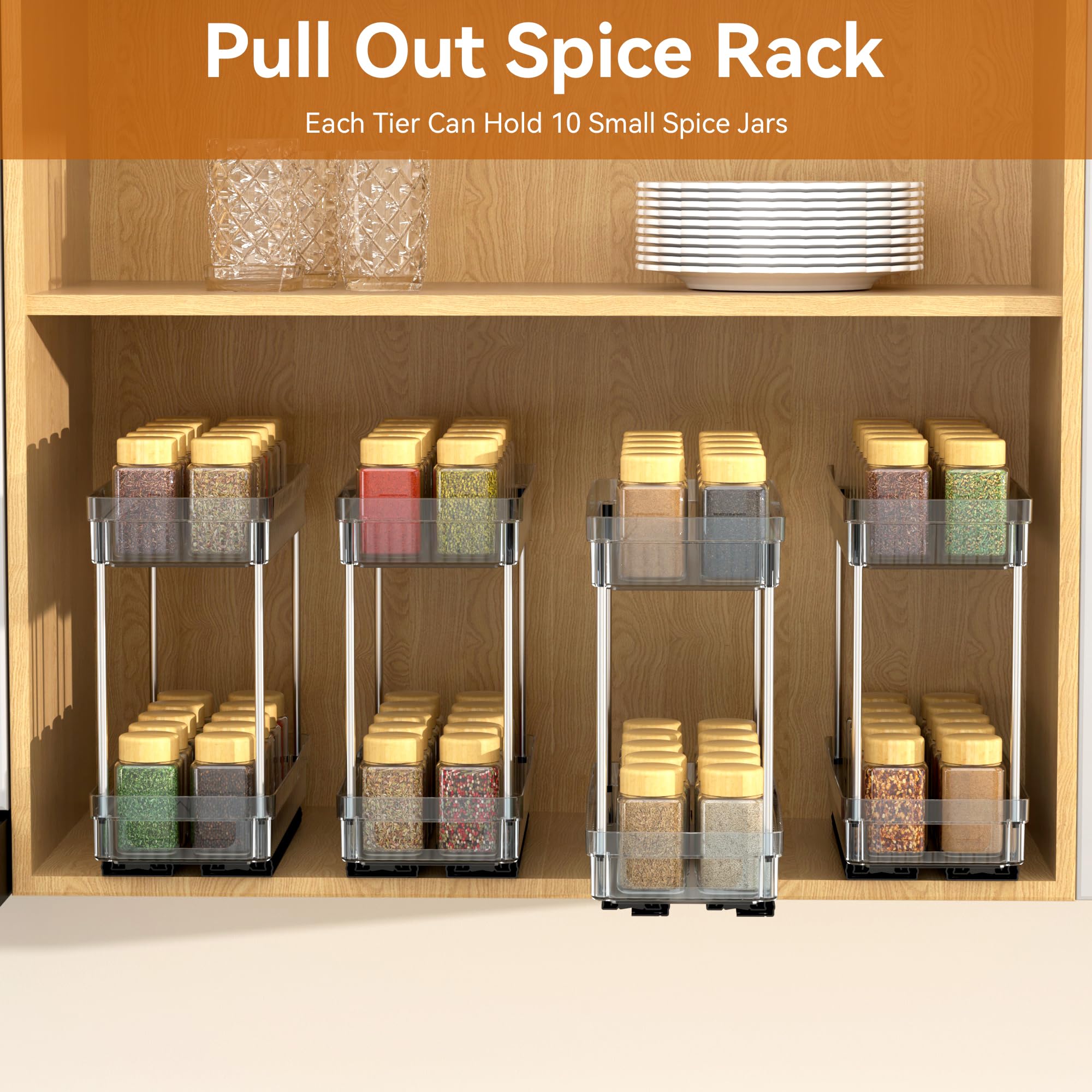 DABIGE organized spices neatly in a compact cabinet