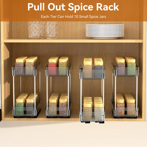 DABIGE organized spices neatly in a compact cabinet