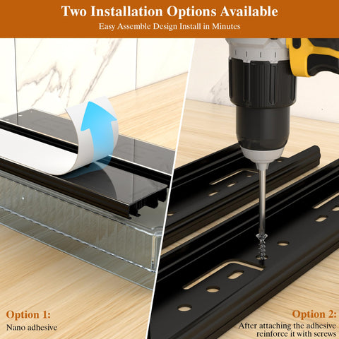 DABIGE spice rack assembly view showing setup steps